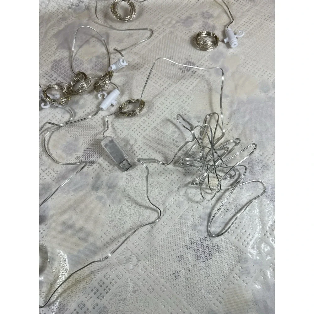 Curtain Lights 3 Ft Usb Powered Decorative String Lights For Bedroom Copper Wire